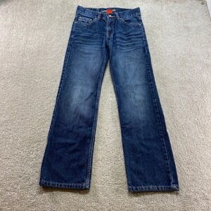 Request Straight Leg Jeans‎ Womens Size 10 Dark Wash Whiskered Denim